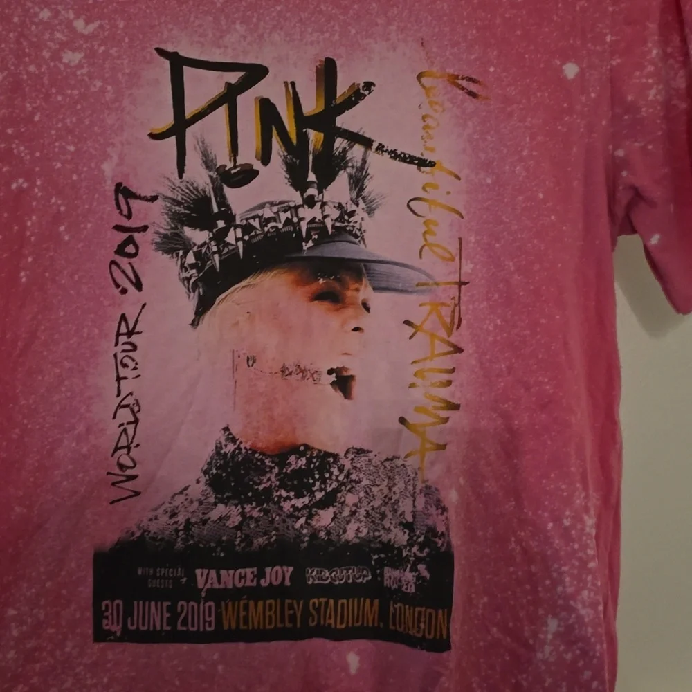 "Pink" bella canvas tee - Picture 4 of 5